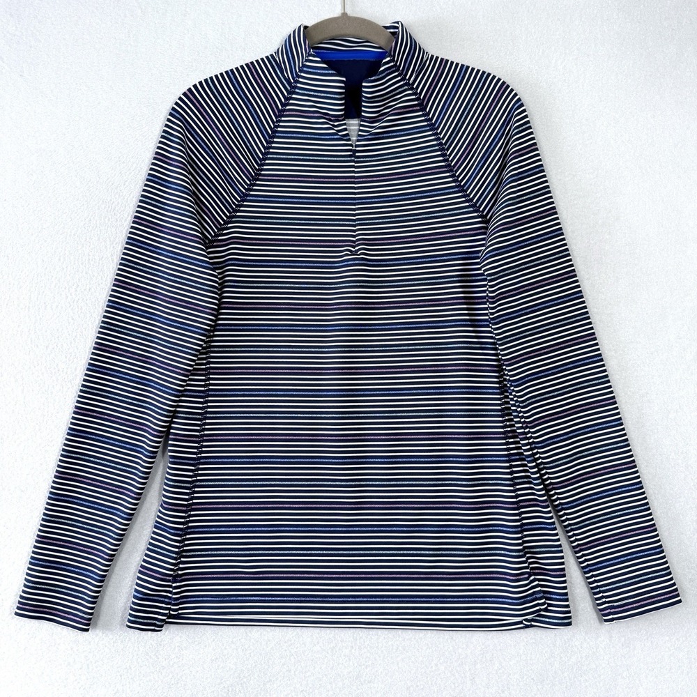 Peter Millar Top Women Small Perth Performance 1/4 Zip Long Sleeve Pullover